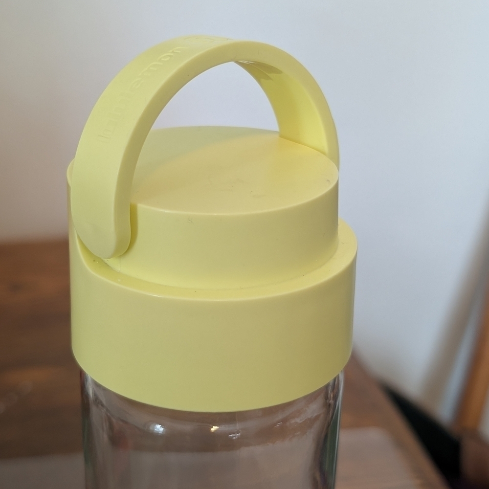 Lululemon Yellow Glass Water Bottle - Picture 4 of 8